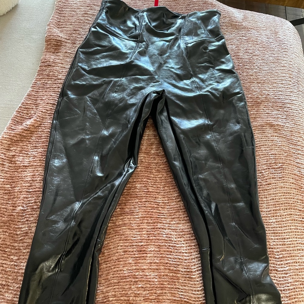 Black leather SPANX